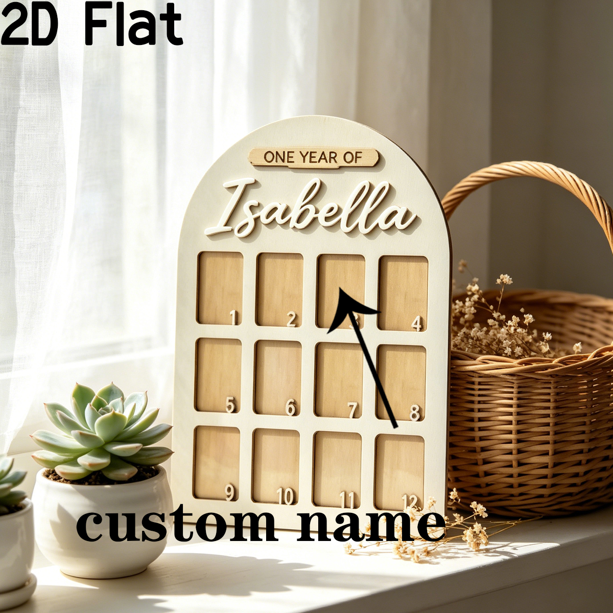 1Pc Custom Photo Record Board  - Baby Nursery Toy reseña y precio