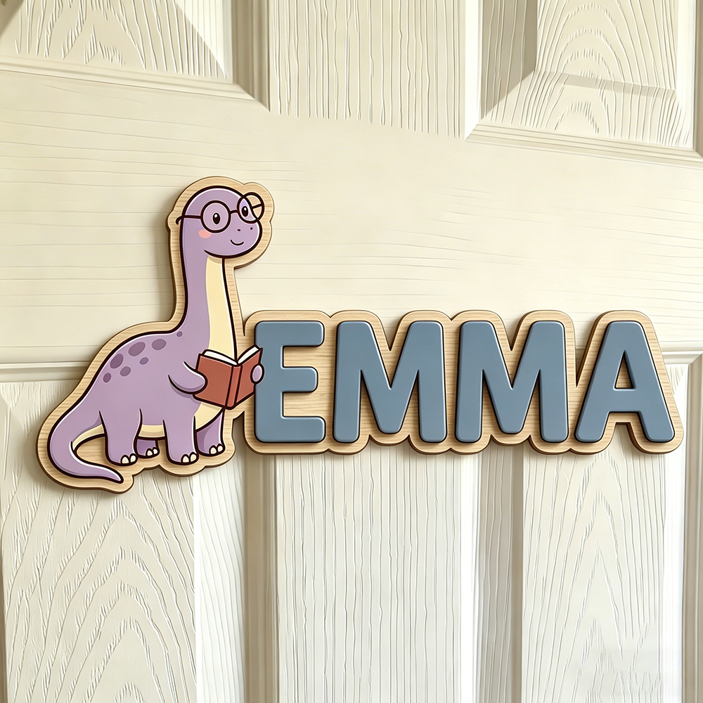 Whimsical Nerdy Dinosaur Custo - Baby Nursery Toy reseña y precio