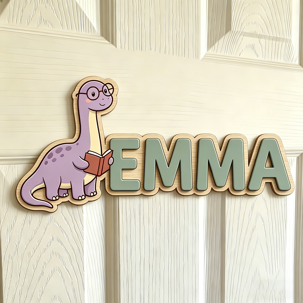 Whimsical Nerdy Dinosaur Custo - Baby Nursery Toy reseña y precio