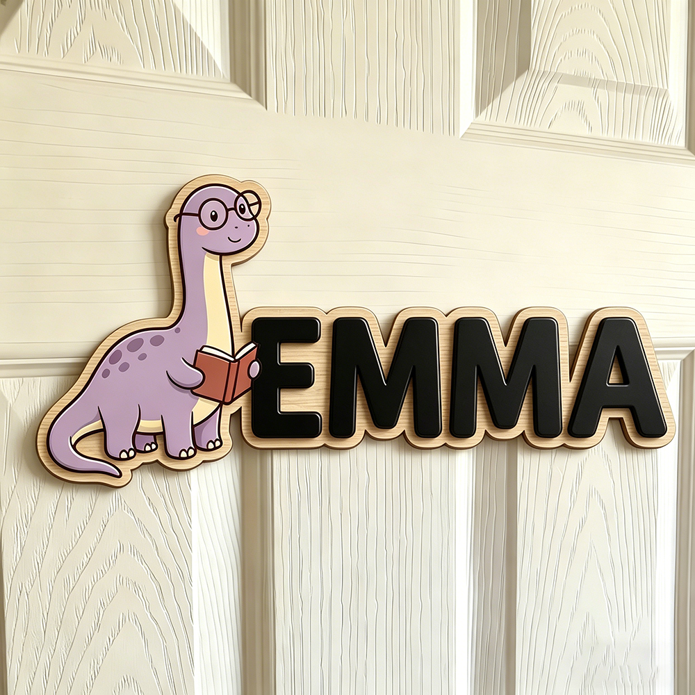 Whimsical Nerdy Dinosaur Custo - Baby Nursery Toy reseña y precio