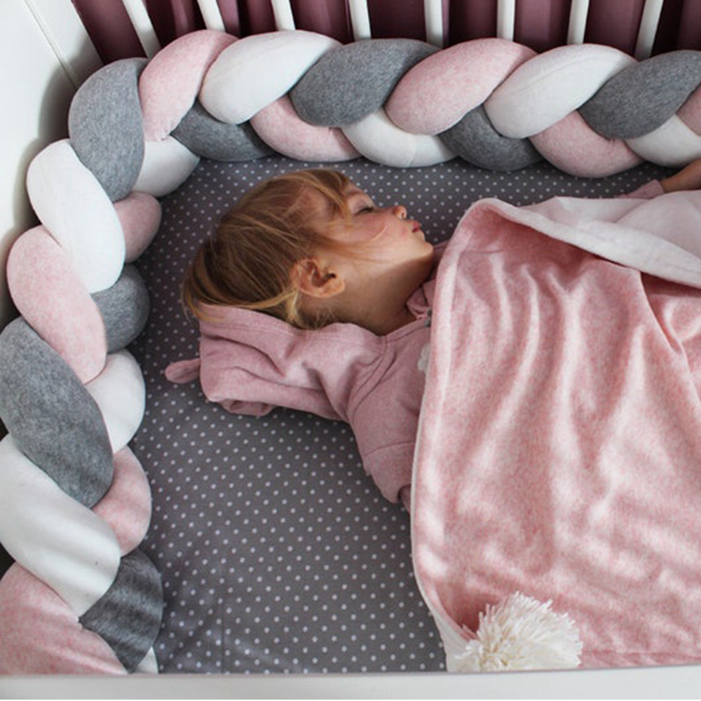 1M/2M/3M/4M Braid Baby Bed Bum - Baby Nursery Pillow reseña y precio