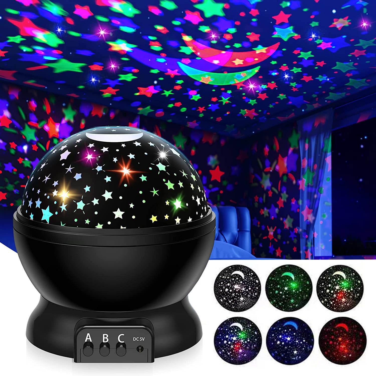 Starry Sky Projector Night Lig - Baby Nursery Equipment reseña y precio