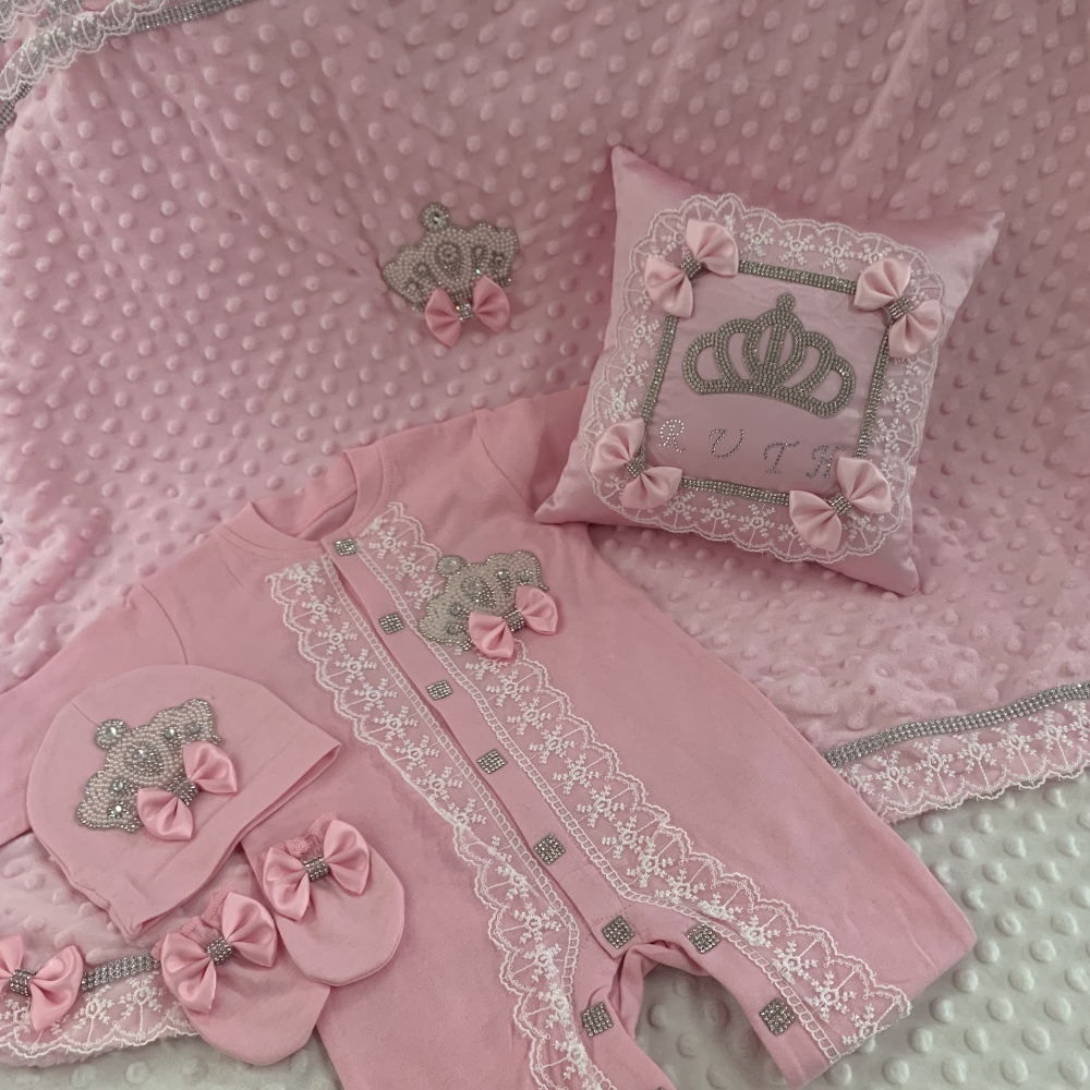 5pcs Baby Girl Outfits Set Wel - Convertible Crib Set reseña y precio