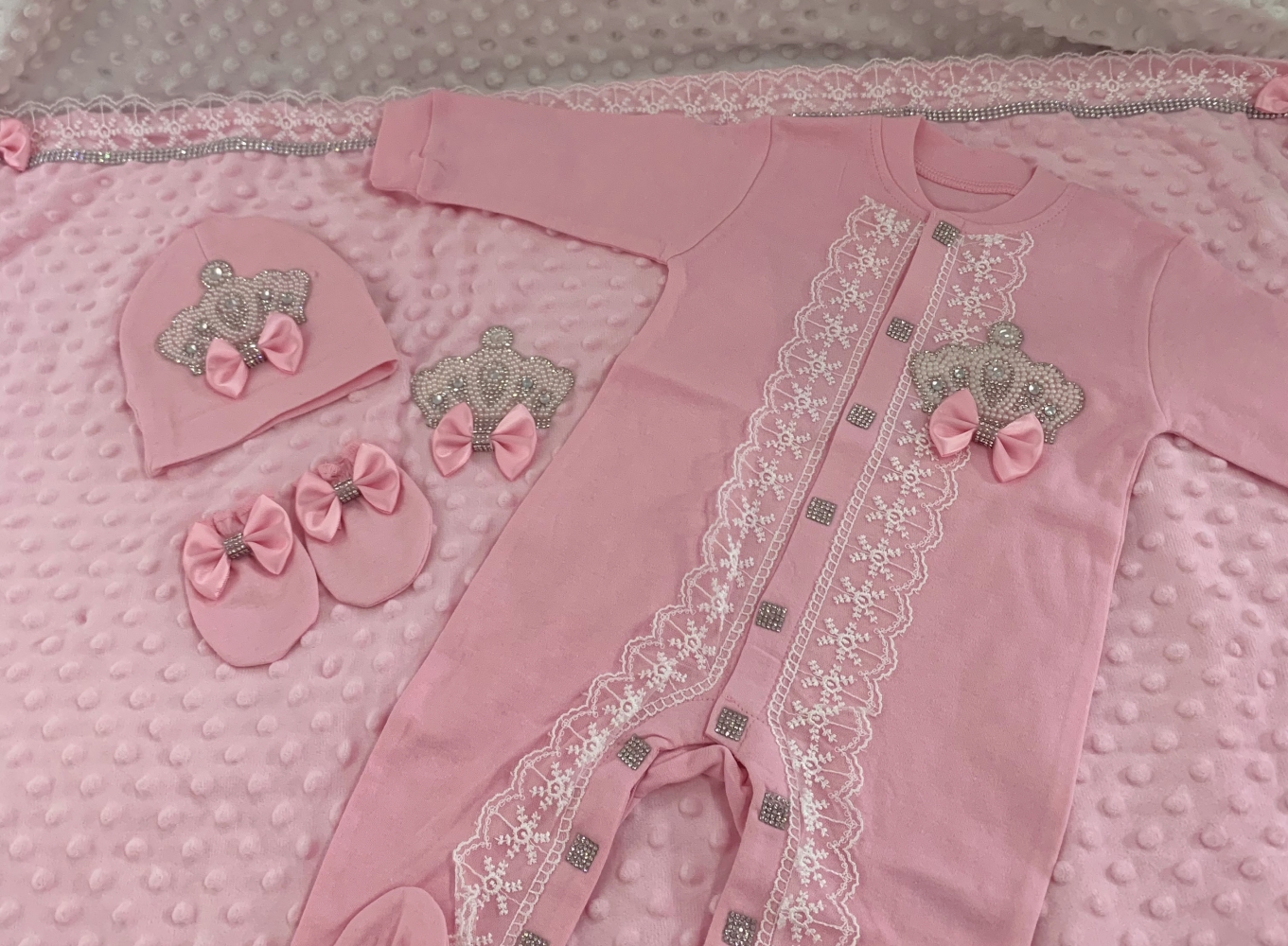 5pcs Baby Girl Outfits Set Wel - Convertible Crib Set reseña y precio