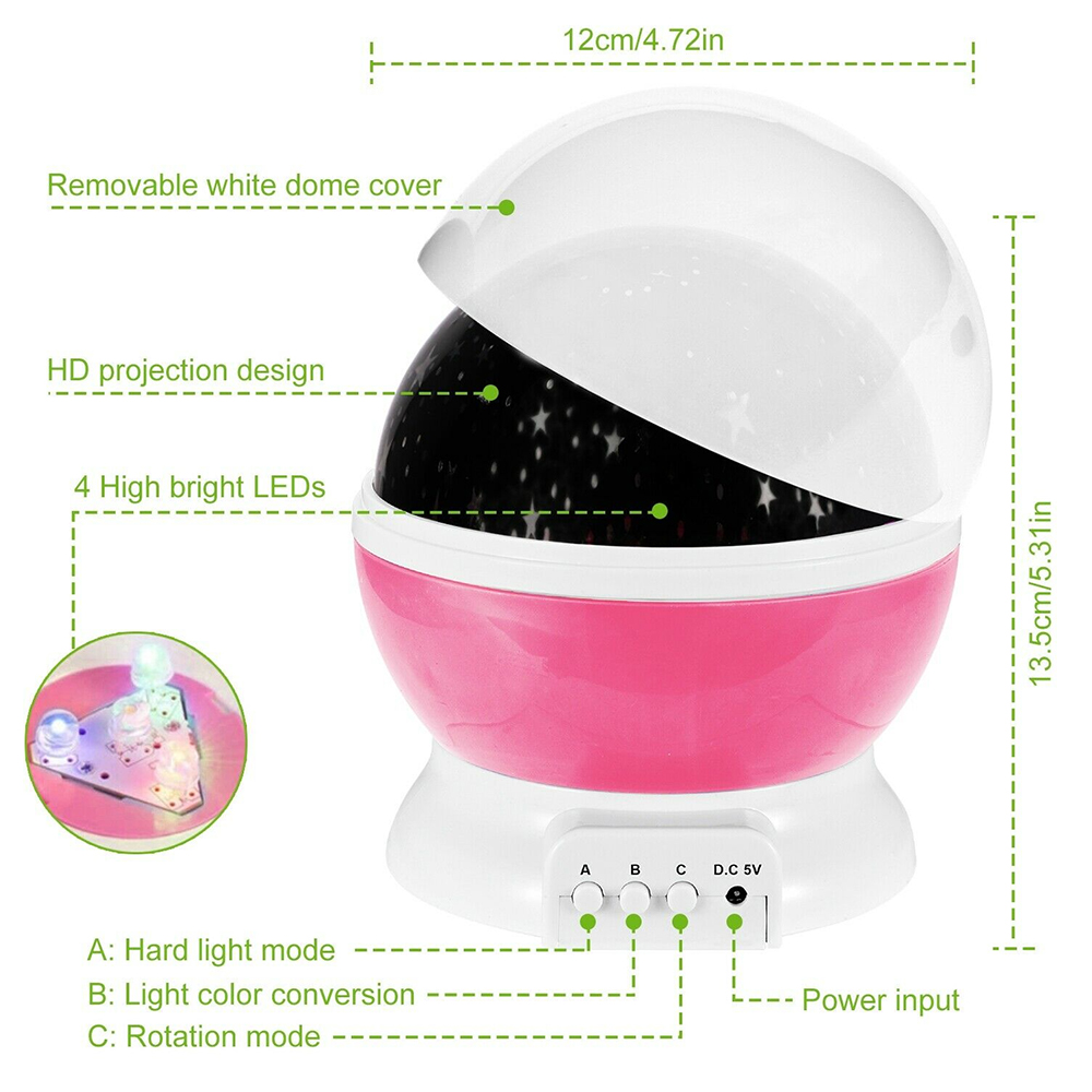 Night Lamp Projector Starry Sk - Baby Nursery Equipment reseña y precio