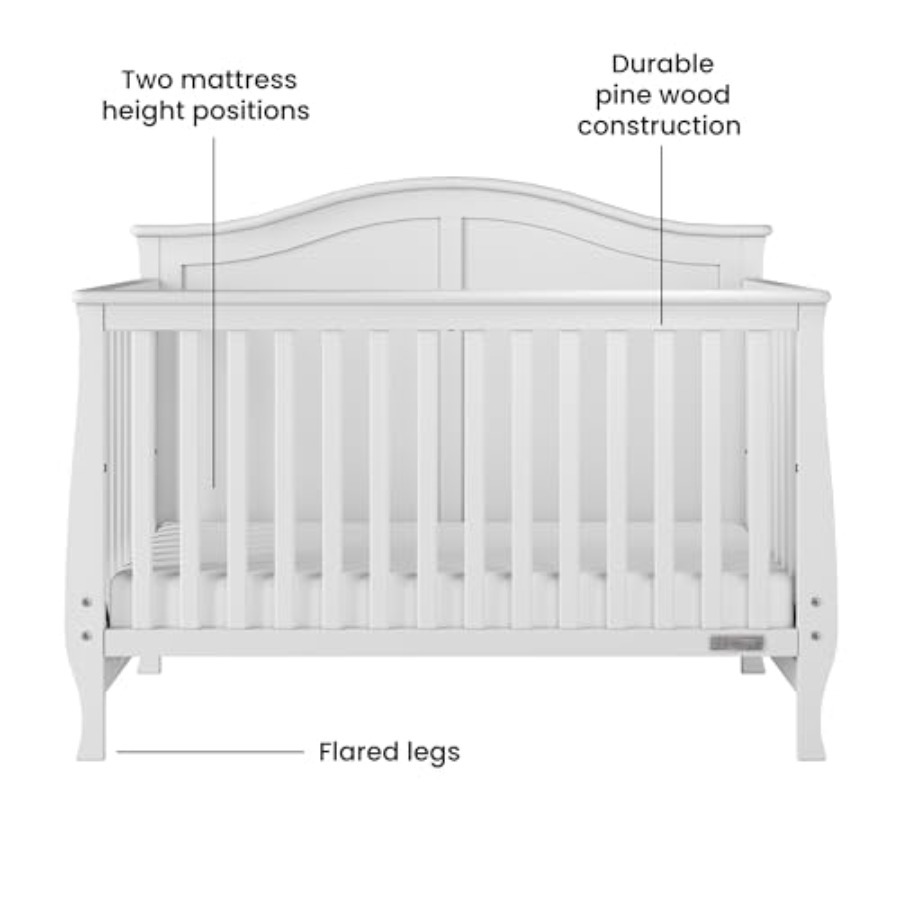 Camden Design 4-in-1 Convertib - Convertible Crib Set reseña y precio