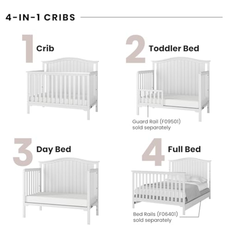 Hampton Arch Top Crib and Chan - Convertible Crib Set reseña y precio