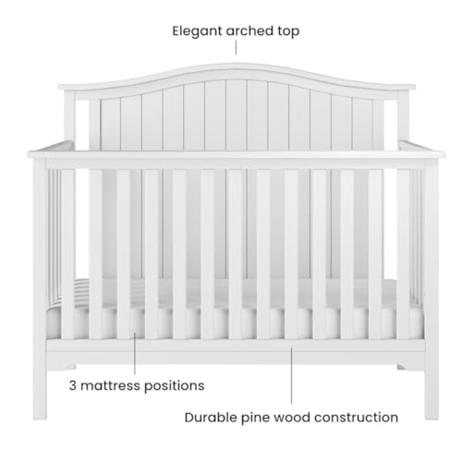 Hampton Arch Top Crib and Chan - Convertible Crib Set reseña y precio