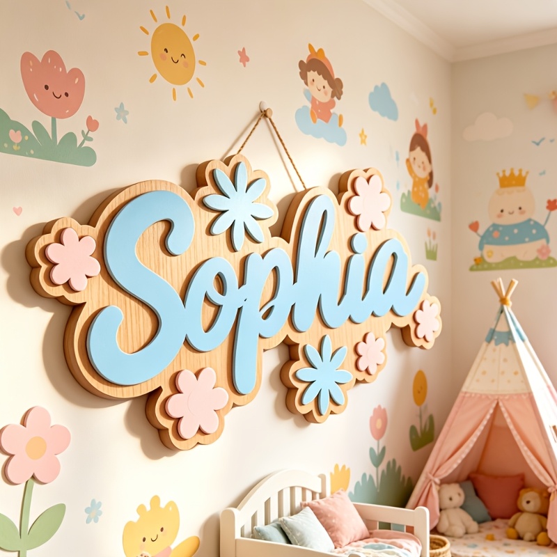 Personalized Floral Themed Nam - Baby Nursery Toy reseña y precio