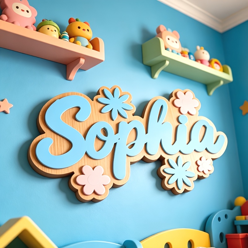 Personalized Floral Themed Nam - Baby Nursery Toy reseña y precio