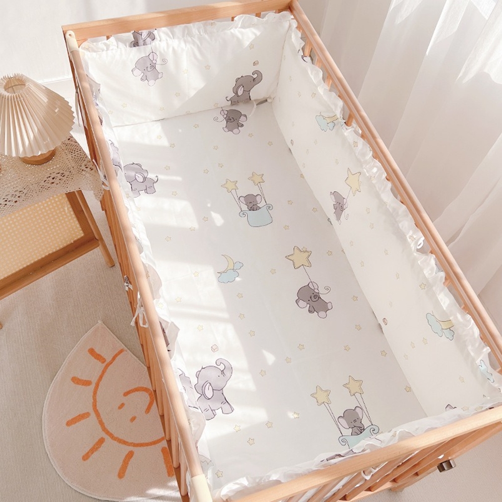 5Pcs Crib Bedding Set Girl Bab - Baby Nursery Girl Room reseña y precio