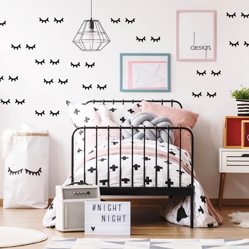 Kids Room Decoration  Eyelash  - Baby Nursery Girl Room reseña y precio