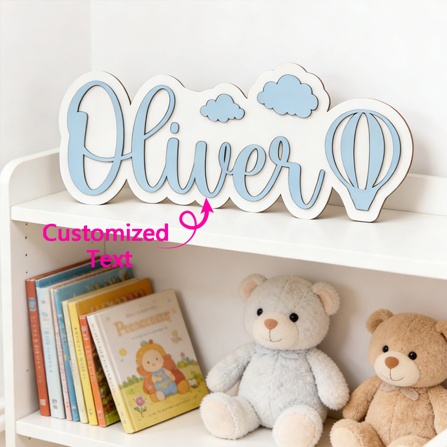 Personalized Hot Air Balloon & - Baby Nursery Toy reseña y precio