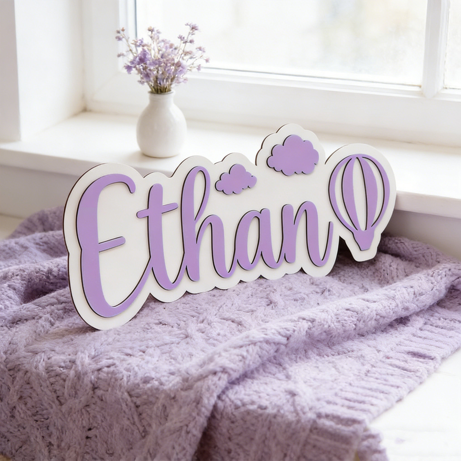 Personalized Hot Air Balloon & - Baby Nursery Toy reseña y precio