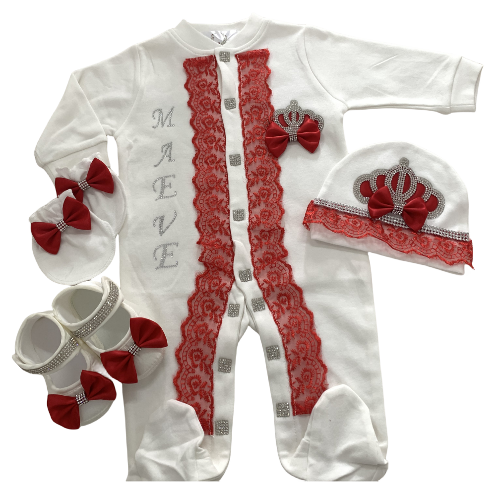 5pcs Baby Girl Outfits Set Wel - Convertible Crib Set reseña y precio