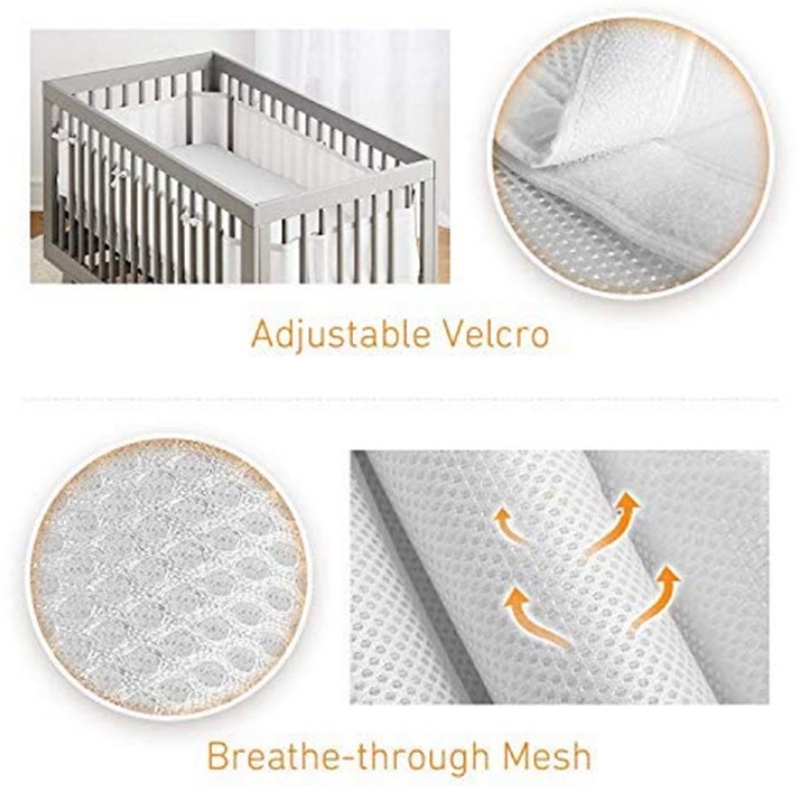 Bumper for Baby Bed Fence Cot  - Baby Nursery Girl Room reseña y precio