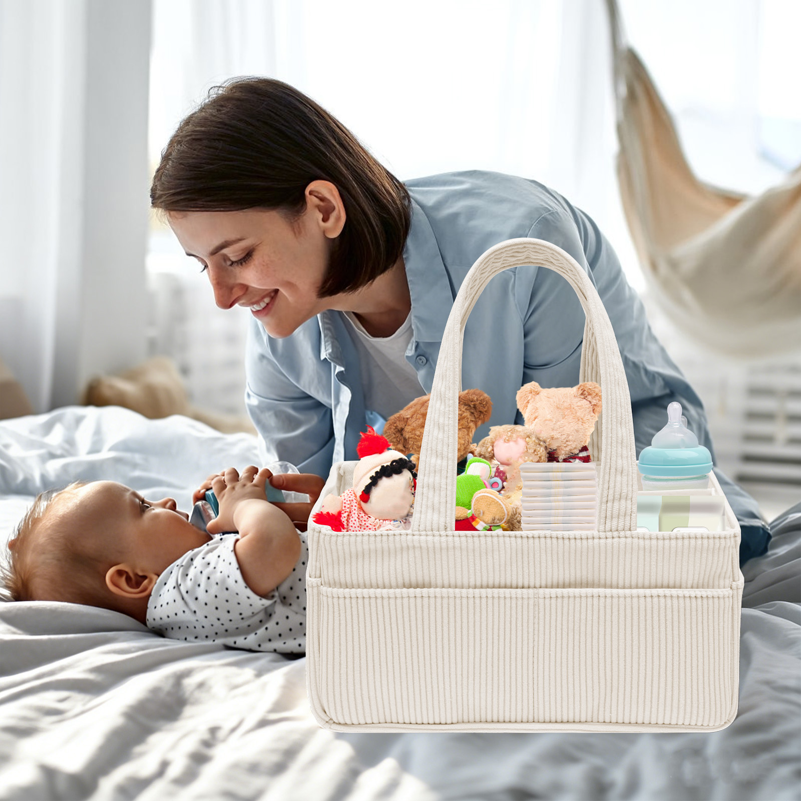 Baby Diaper Caddy Organizer Po - Baby Nursery Organiser reseña y precio