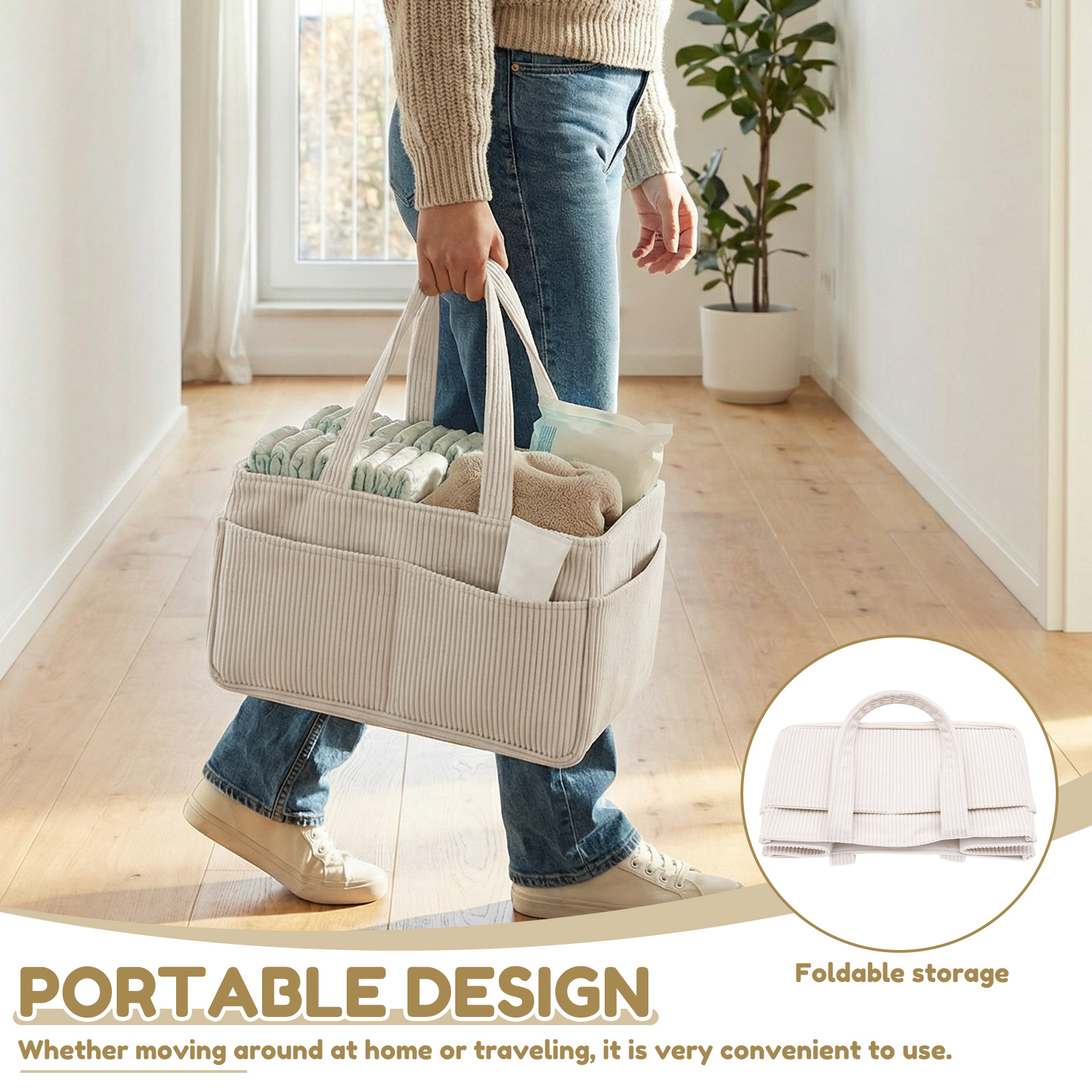 Baby Diaper Caddy Organizer Po - Baby Nursery Organiser reseña y precio