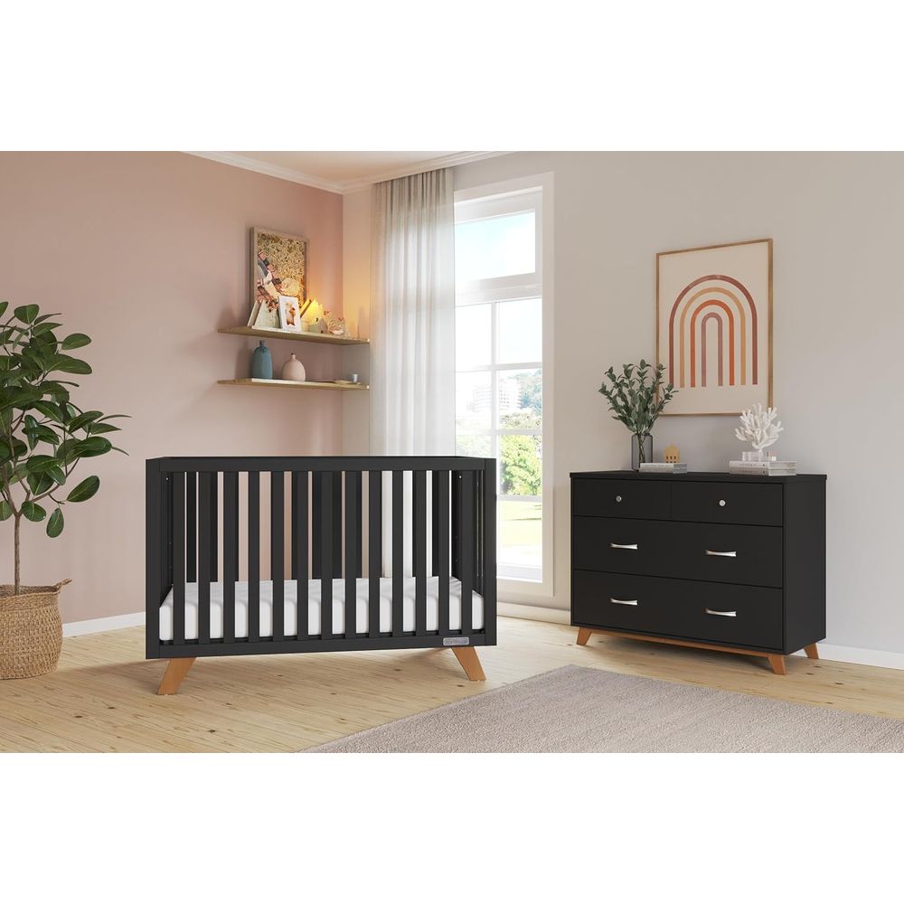 4-in-1 Convertible Crib and 3- - Convertible Crib Set reseña y precio