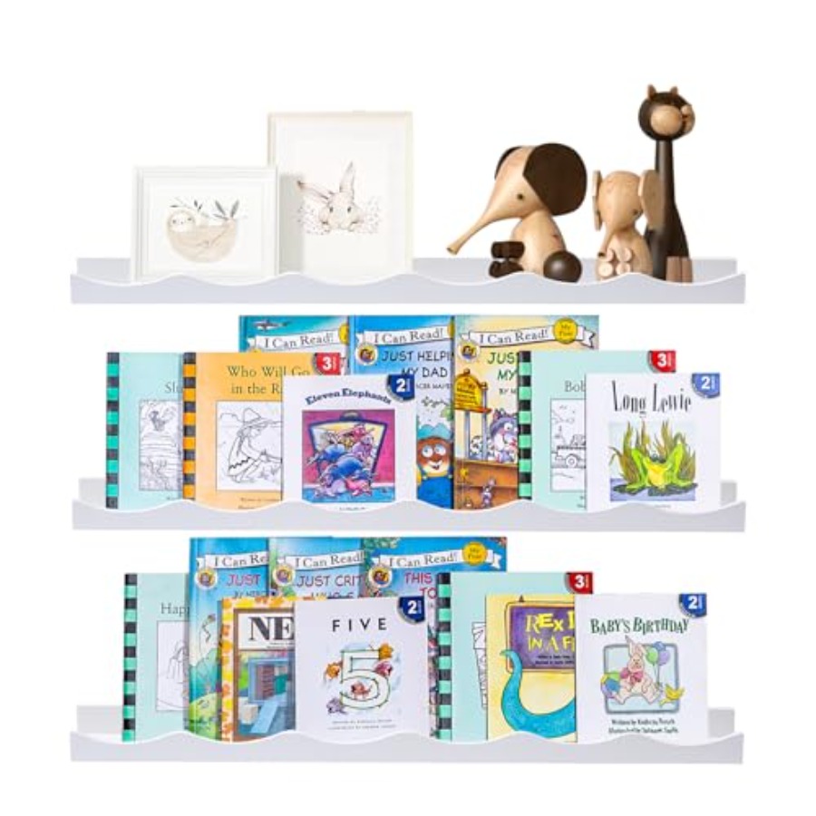 Floating Bookshelf for Floatin - Baby Nursery Books reseña y precio