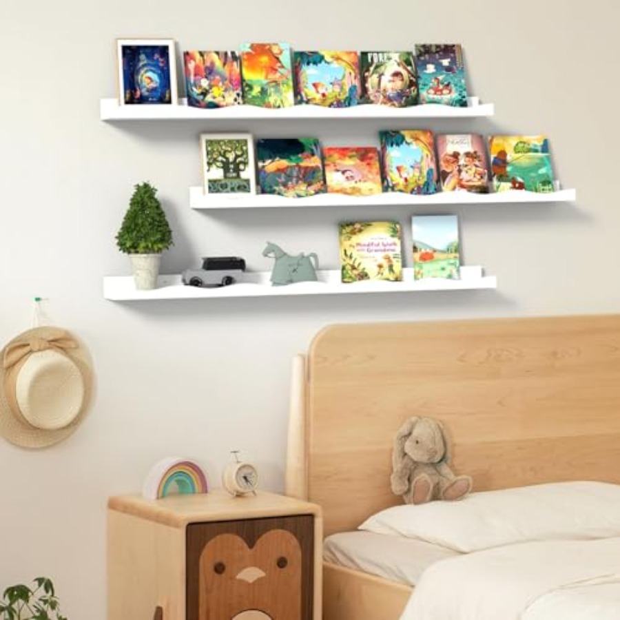 Floating Bookshelf for Floatin - Baby Nursery Books reseña y precio