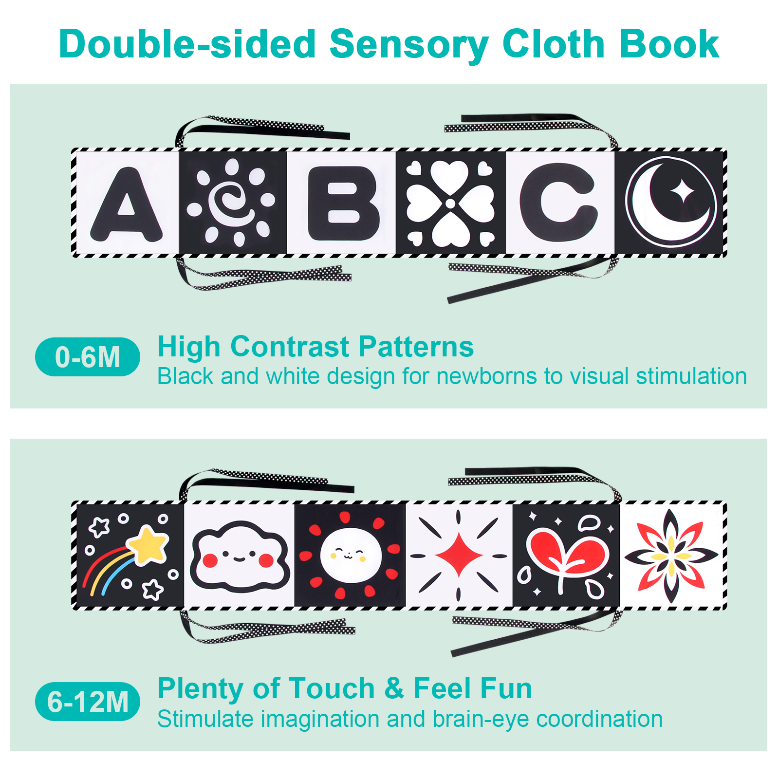 Baby Sensory Cloth Book High C - Baby Nursery Books reseña y precio