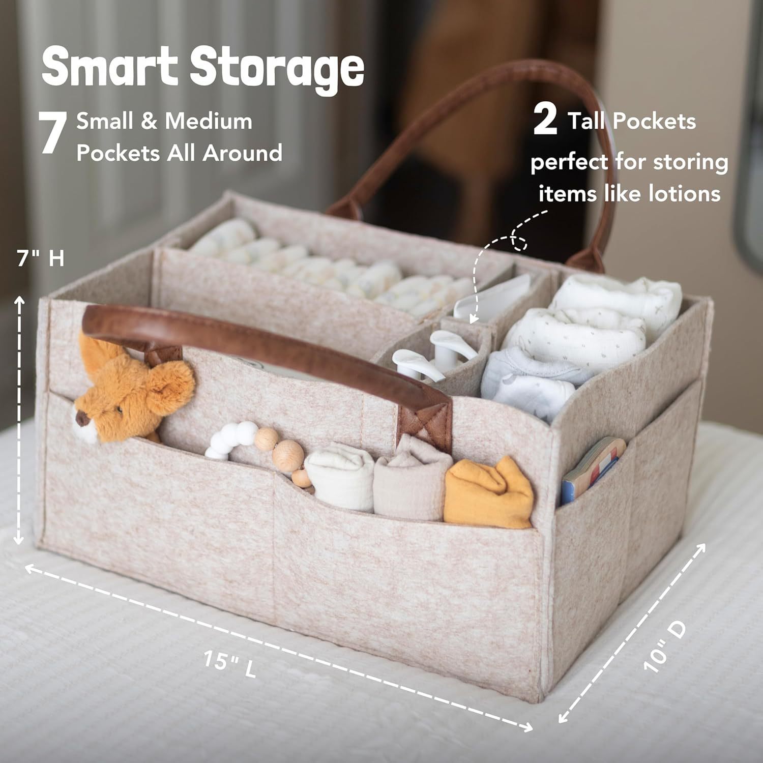 Baby Felt Storage Nursery Orga - Baby Nursery Organiser reseña y precio
