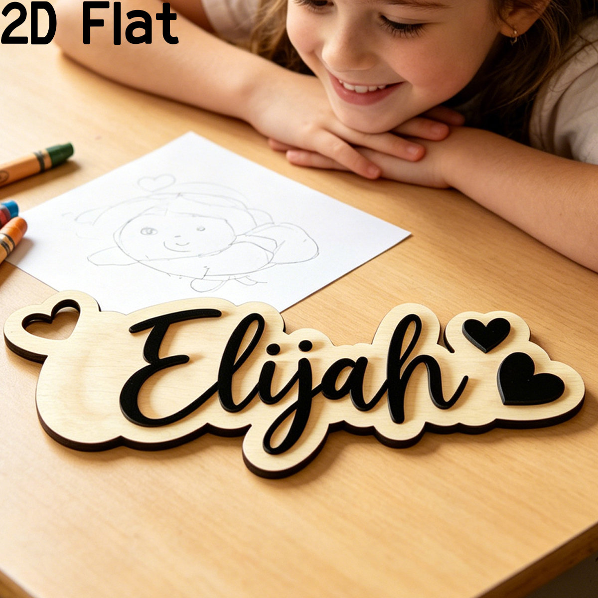 1Pc Custom Love Decor Wooden A - Baby Nursery Toy reseña y precio
