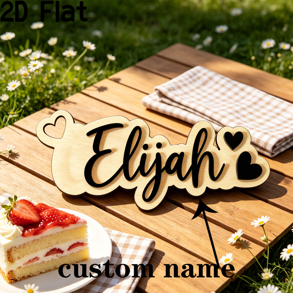 1Pc Custom Love Decor Wooden A - Baby Nursery Toy reseña y precio