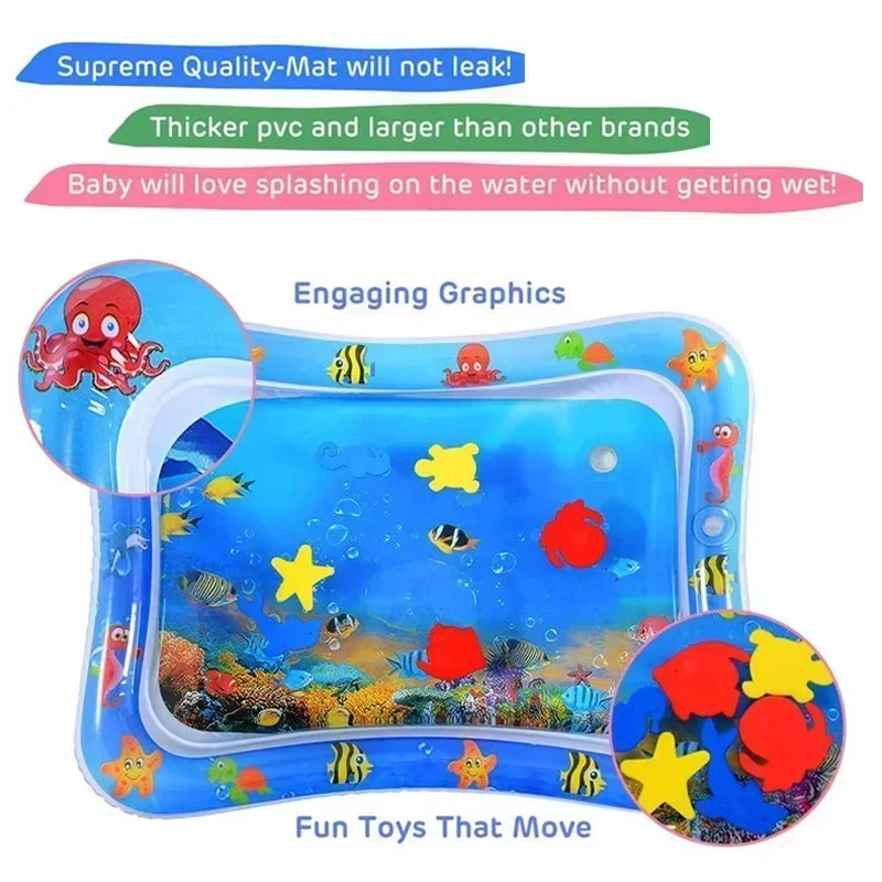 Baby Water Play Mat PVC Inflat - Baby Nursery Pillow reseña y precio