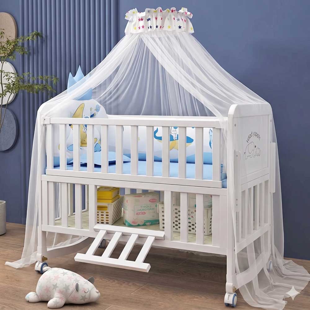 Premium Baby Crib Solid Wood C - Convertible Crib Set reseña y precio