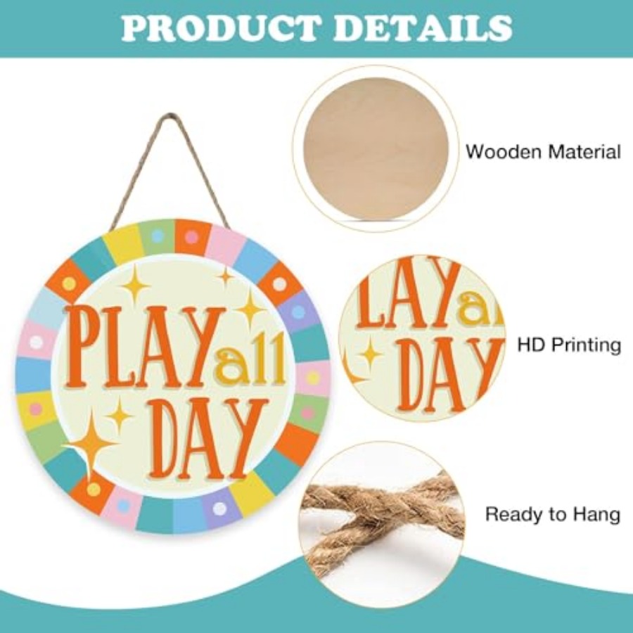 Play All Day Front Door Sign,  - Baby Nursery Baby reseña y precio