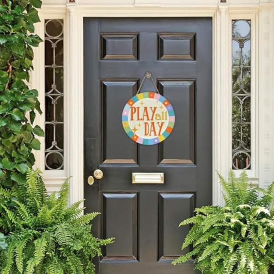 Play All Day Front Door Sign,  - Baby Nursery Baby reseña y precio
