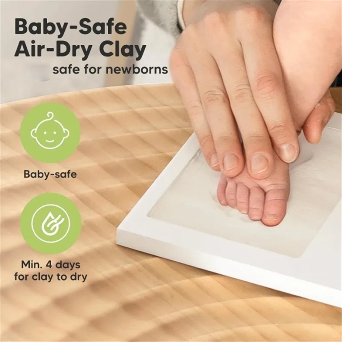 Y69A Baby Handprint & Footprin - Baby Nursery Frames reseña y precio