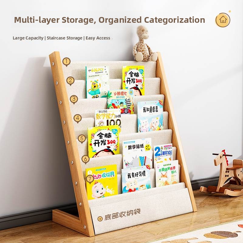  Wood Children's Bookshelf Flo - Baby Nursery Books reseña y precio