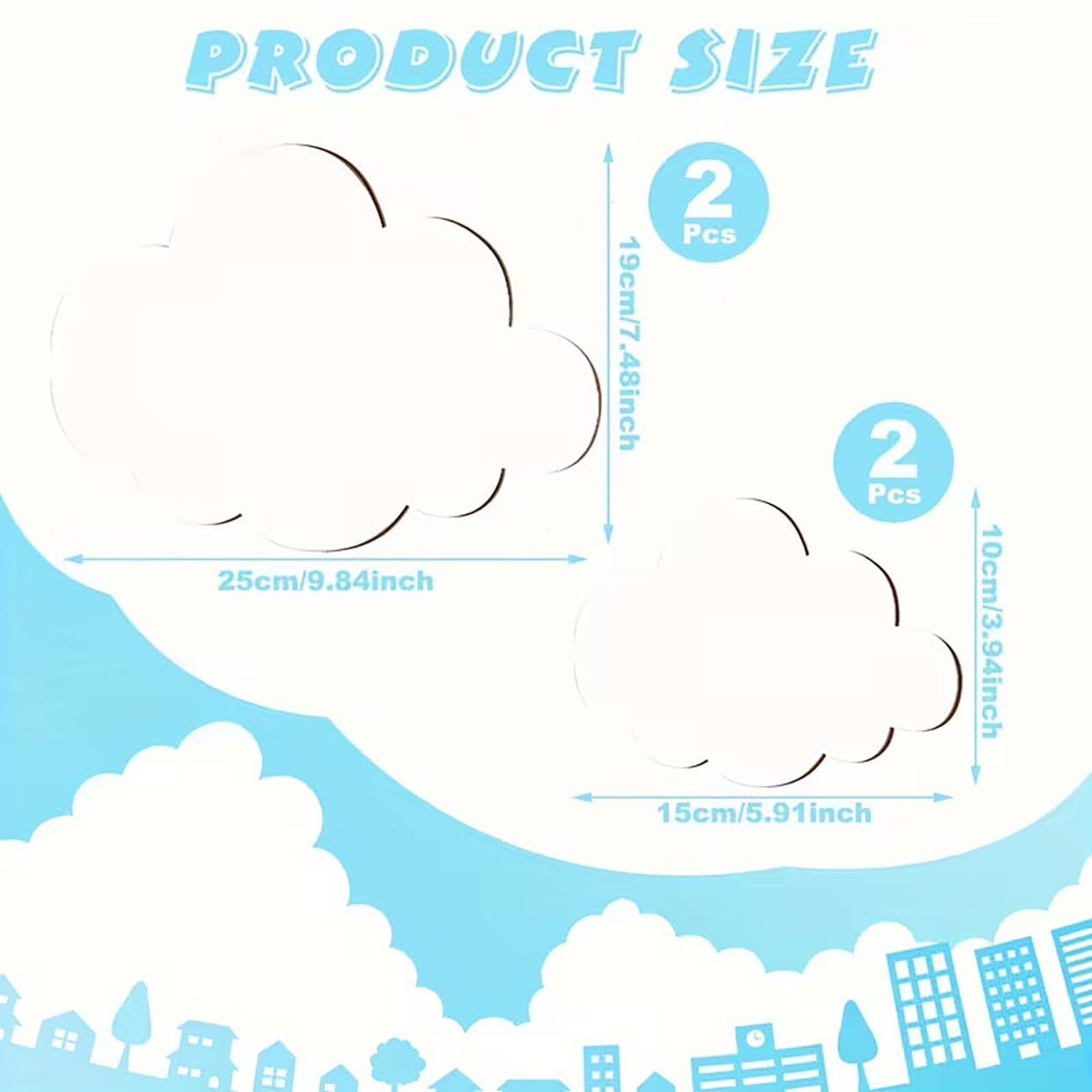 6Pcs Cloud & Eyelash Wooden Wa - Baby Nursery Wallpaper reseña y precio