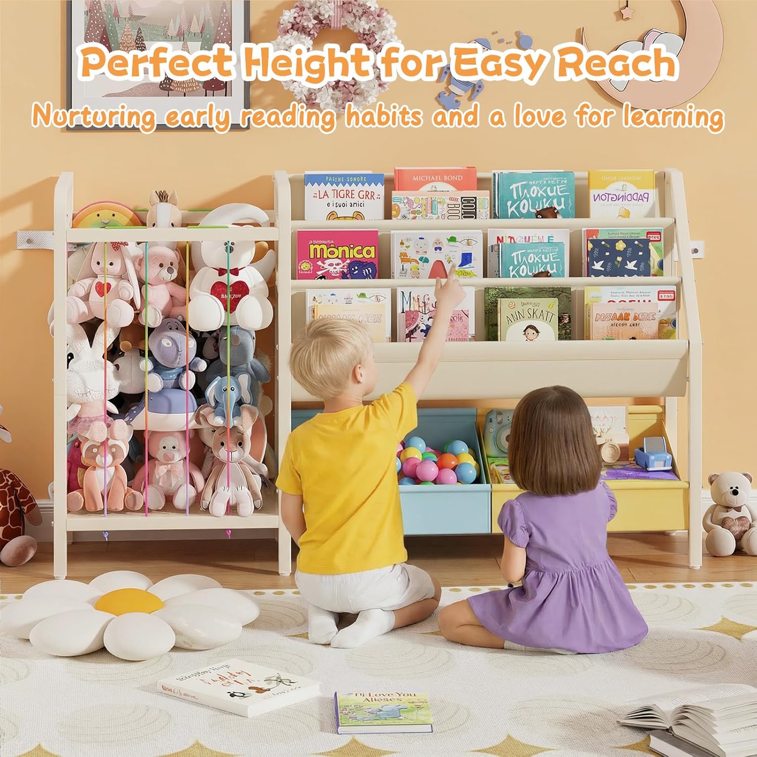 B5 Kids Bookshelf and Toy Stor - Baby Nursery Books reseña y precio