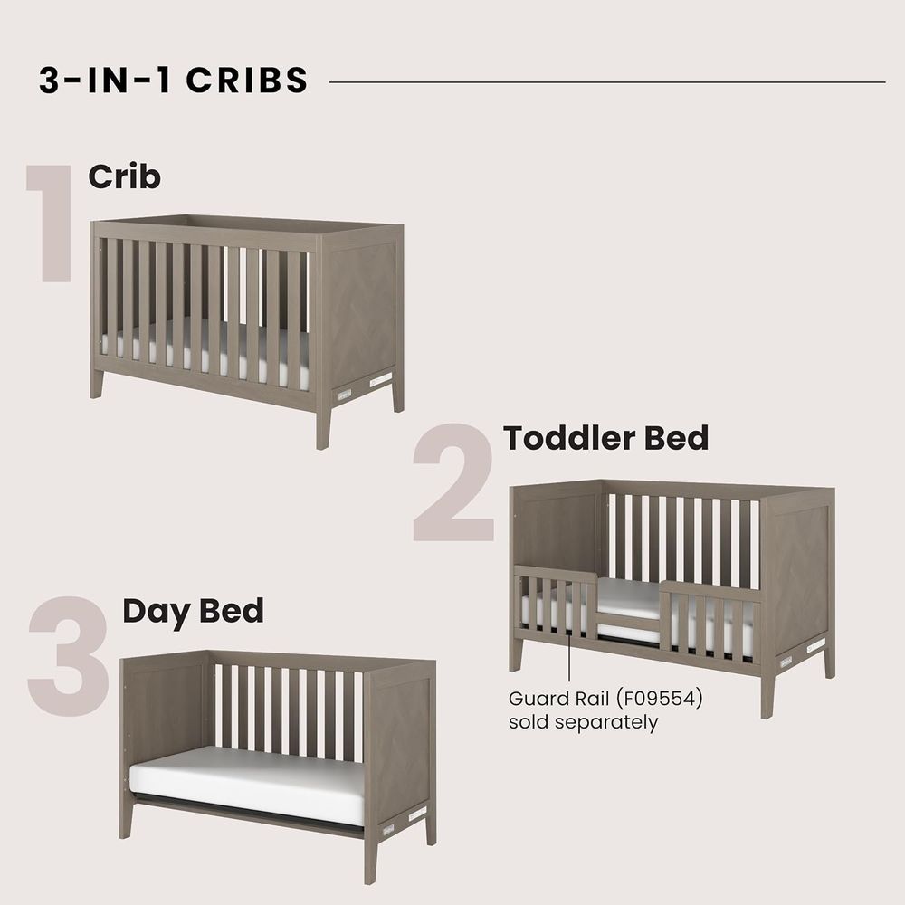 2-Piece Nursery Set: 3-in-1 Co - Convertible Crib Set reseña y precio