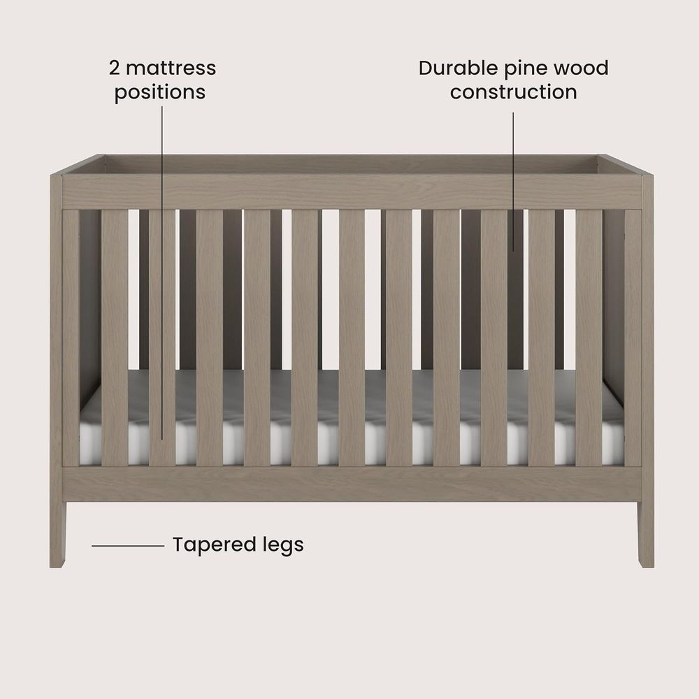 2-Piece Nursery Set: 3-in-1 Co - Convertible Crib Set reseña y precio