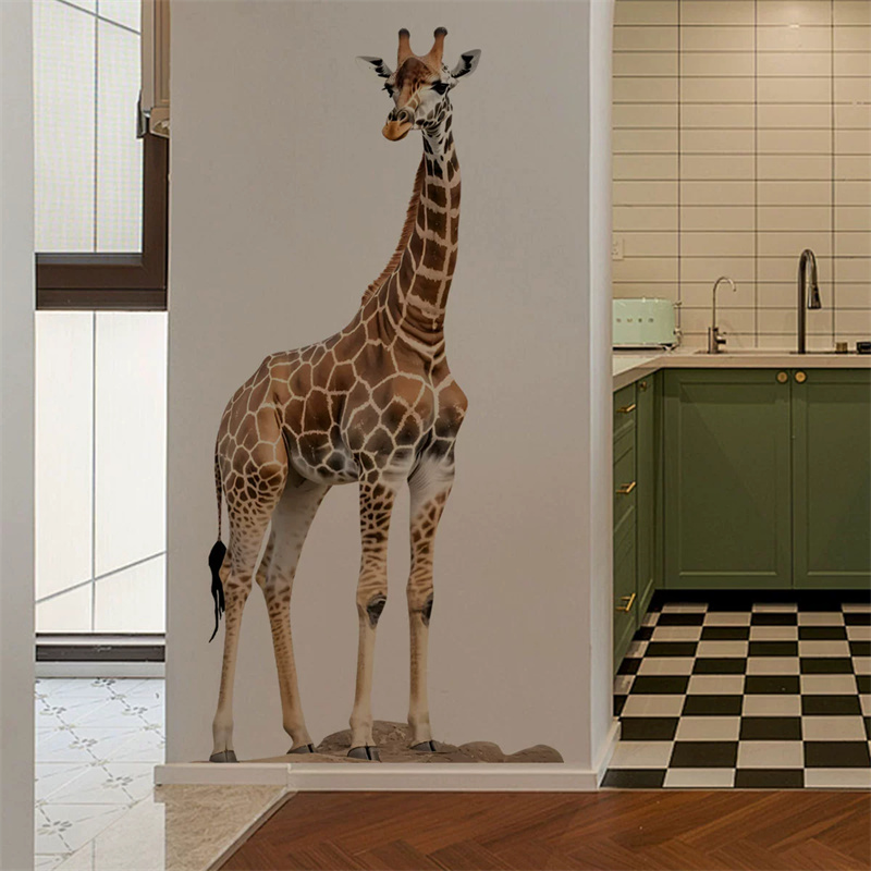 Large Safari Animals Giraffe S - Baby Nursery Wallpaper reseña y precio
