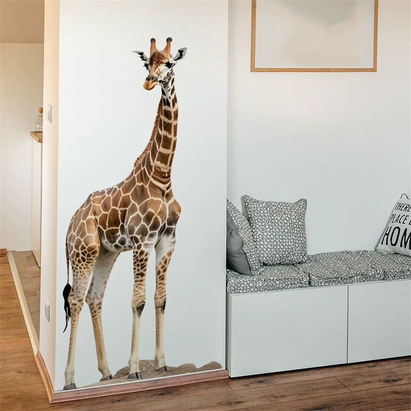 Large Safari Animals Giraffe S - Baby Nursery Wallpaper reseña y precio